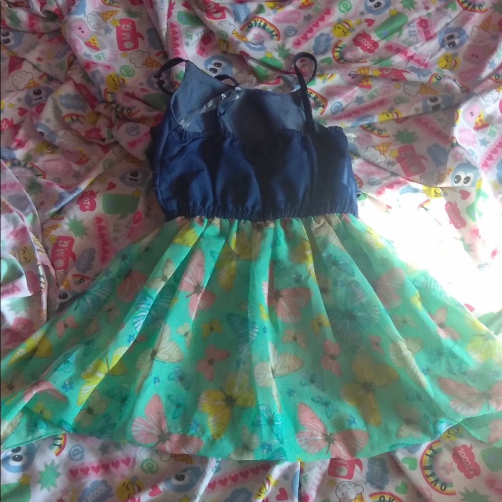 Little girls butterfly dress